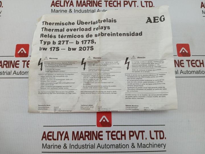 Aeg 15-23A/690V Thermal Overload Relay 910-341-861-00
