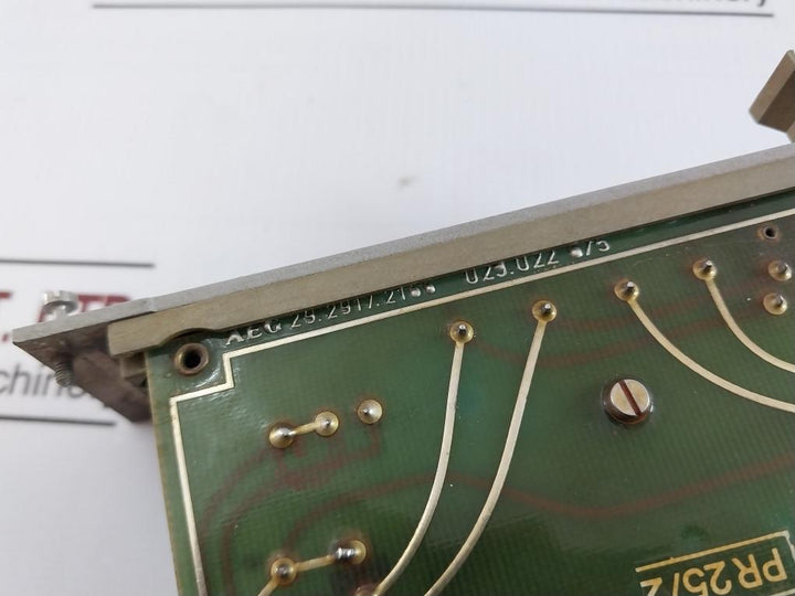 Aeg 29.2917.2166 Printed Circuit Board 100089 25V 50Ma
