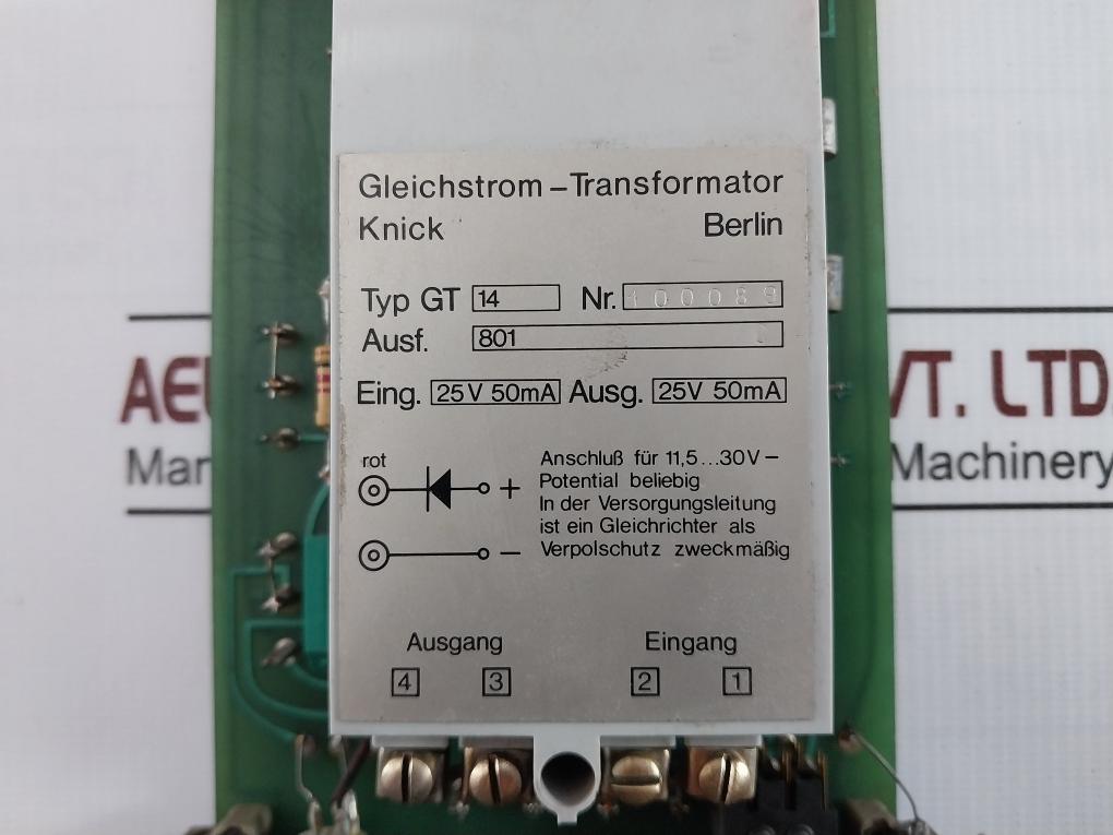 Aeg 29.2917.2166 Printed Circuit Board 100089 25V 50Ma