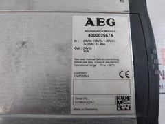 Aeg 8000025674 Redundancy Module 24Vdc 40A -10 To +60°C