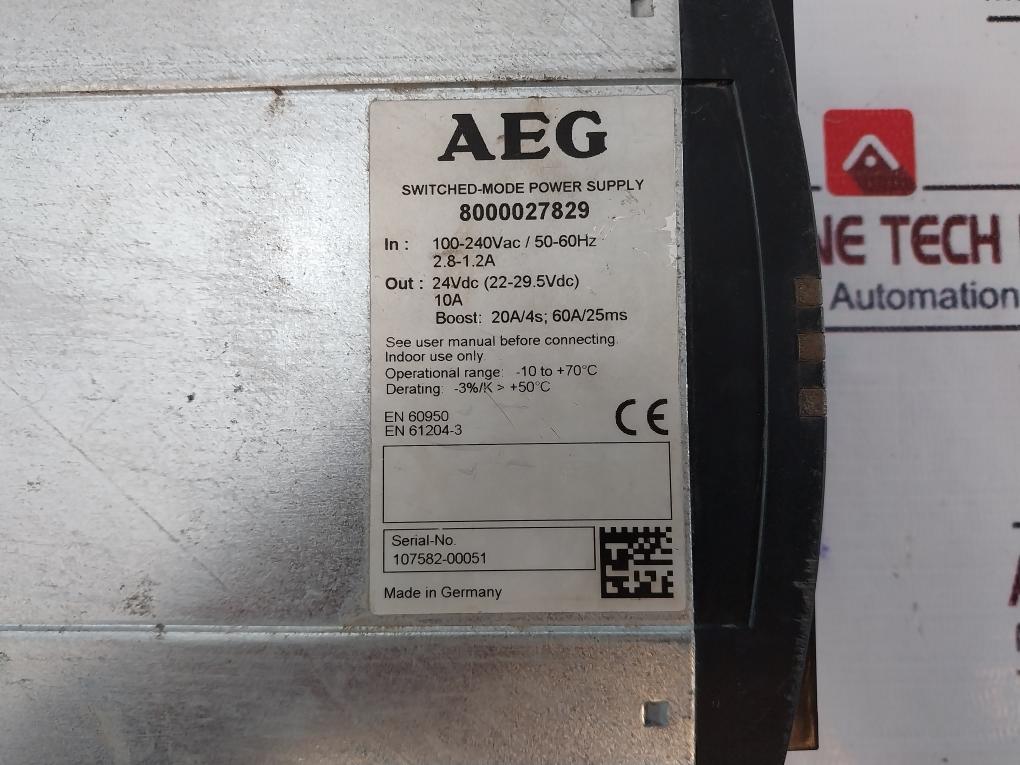 Aeg 8000027829 Switched-mode Power Supply 100-240Vac/50-60Hz