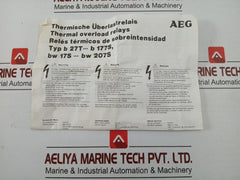 910-341-860-00 Thermal Overload Relay 690 V Aeg