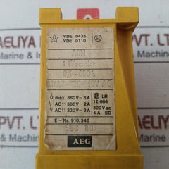 Aeg Arn 910.346 Timer Relay 380V Ac 0.1-600 Sec 4 409 003 01