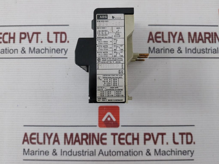 Aeg B17S Thermal Overload Relay 600Vac Ul/Csa