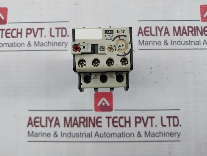 Aeg B 17 Thermal Overload Relay E-nr: 910-341-936-00 8-12 A 600V Ac