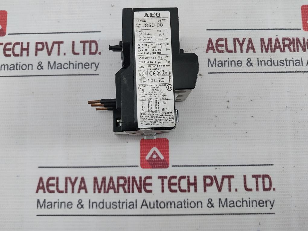 Aeg B27T Thermal Overload Relay C600 R300 0,5A Type 1