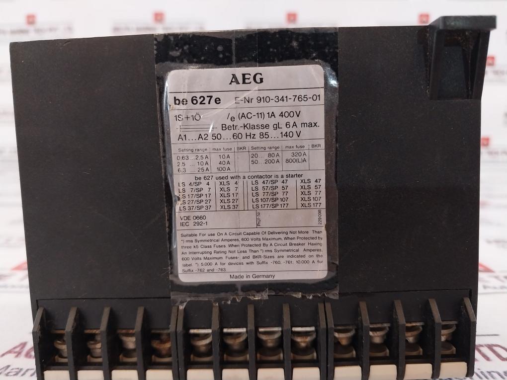 Aeg Be 627E Current Transformer 2.5-10A Vde 0660