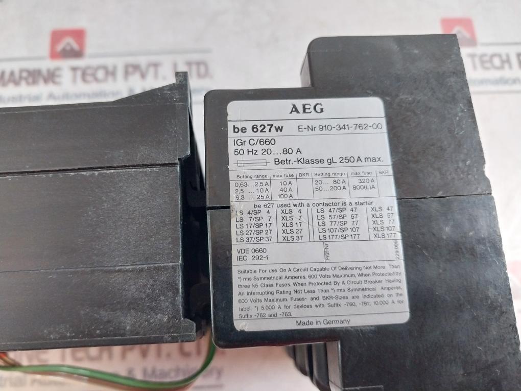 AEG BE 627W/ BE 627E Current Transformer 20-80A 50Hz