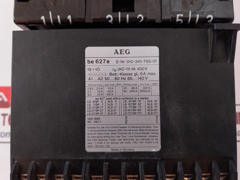 AEG BE 627W/ BE 627E Current Transformer 0.63..2.5A 50Hz