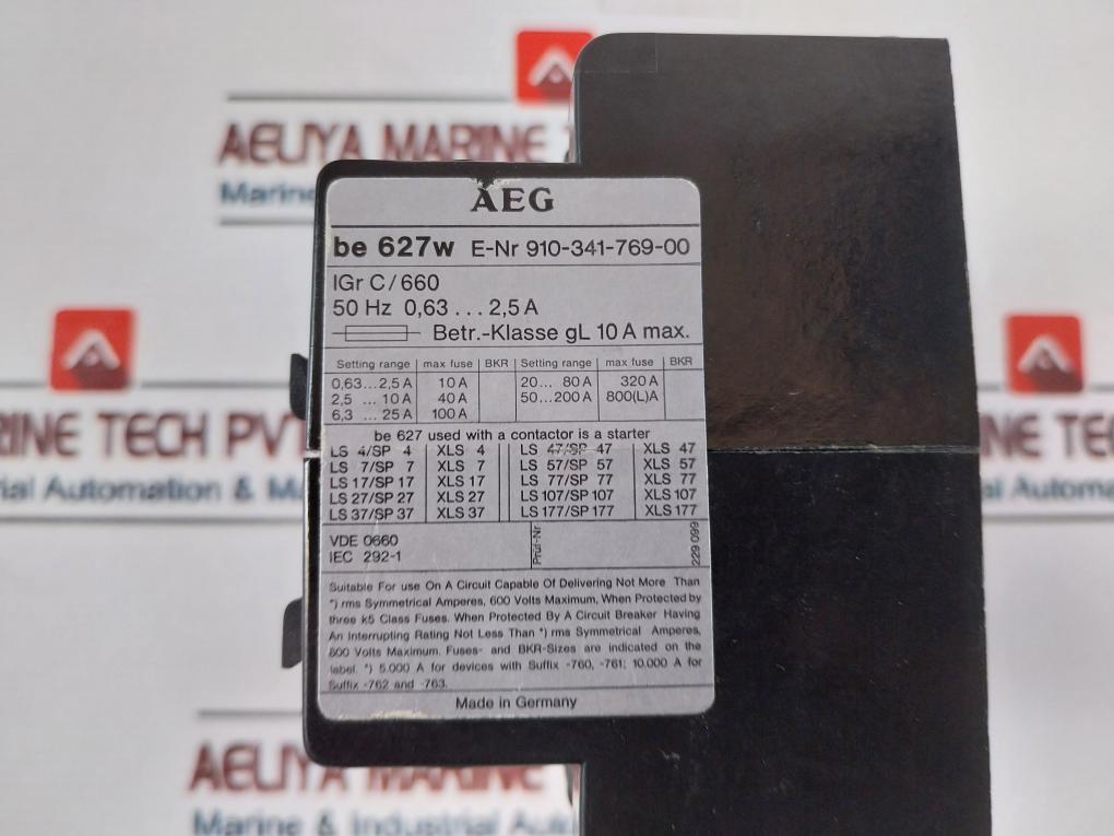 Aeg Be 627W Current Transformer 910-341-769-00