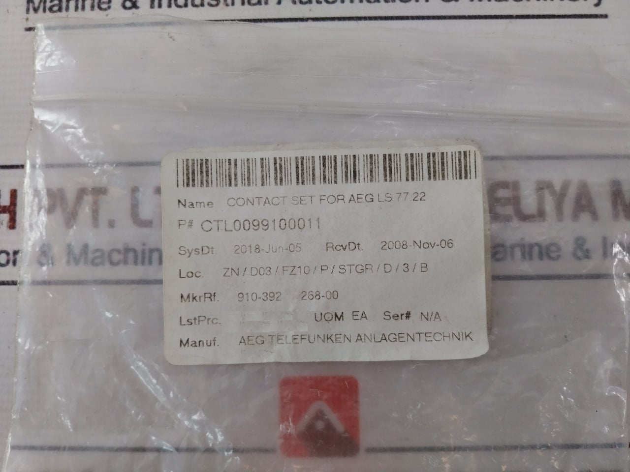 Aeg Ctl0099100011 Contact Set For Ls 77.22 3p-d3b
