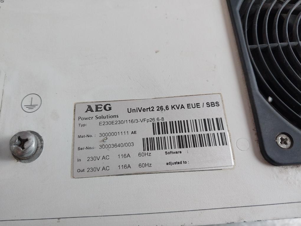 Aeg E230E230/116/3-vfp26,6-8 Univert 2 Inverter 60Hz