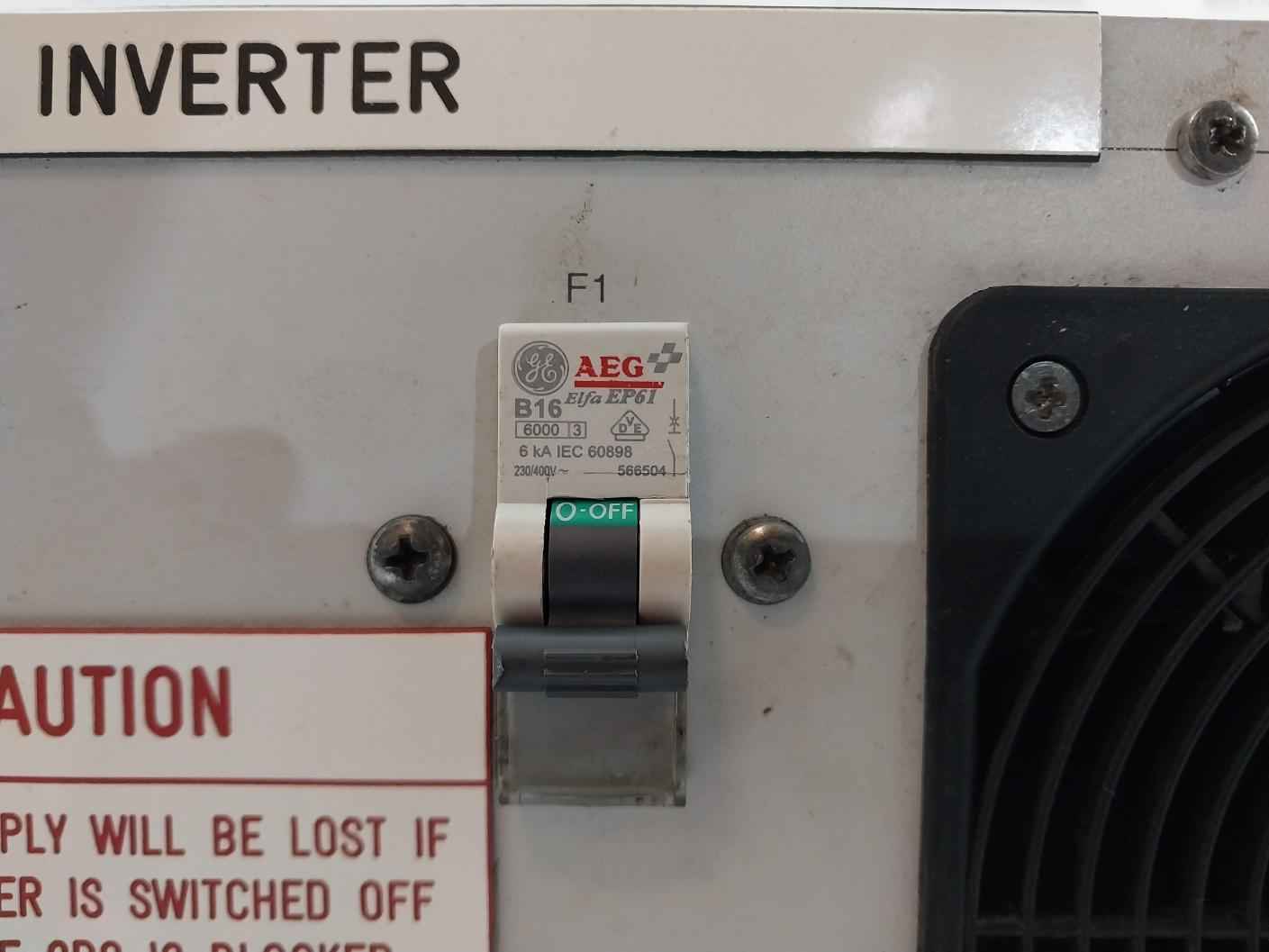 Aeg G110 E230/10 9/3Rfg-cfp2 5 Inverter 110Vdc 20,4A Dc 230Vac 10,9A Ac 60Hz