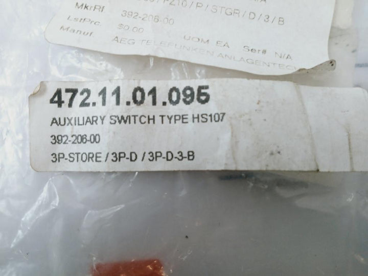 Aeg Hs107 Auxiliary Contact Block