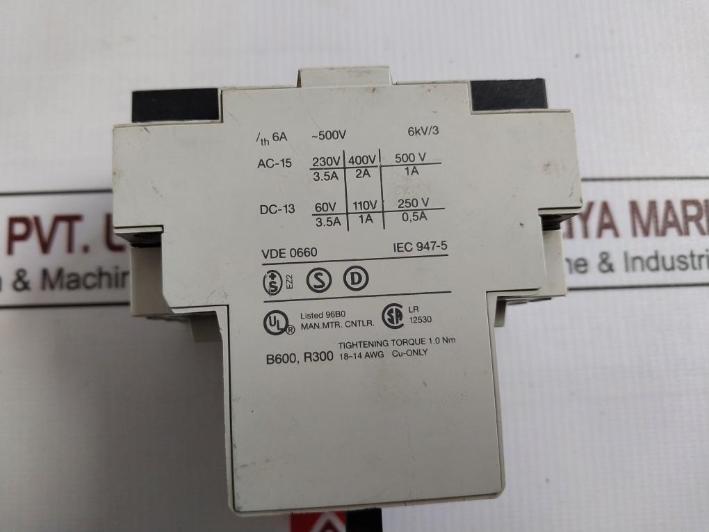 Aeg Mbs 25 Manual Motor Starter 910-201-207 50/60Hz 18–14 Awg Vde 0660