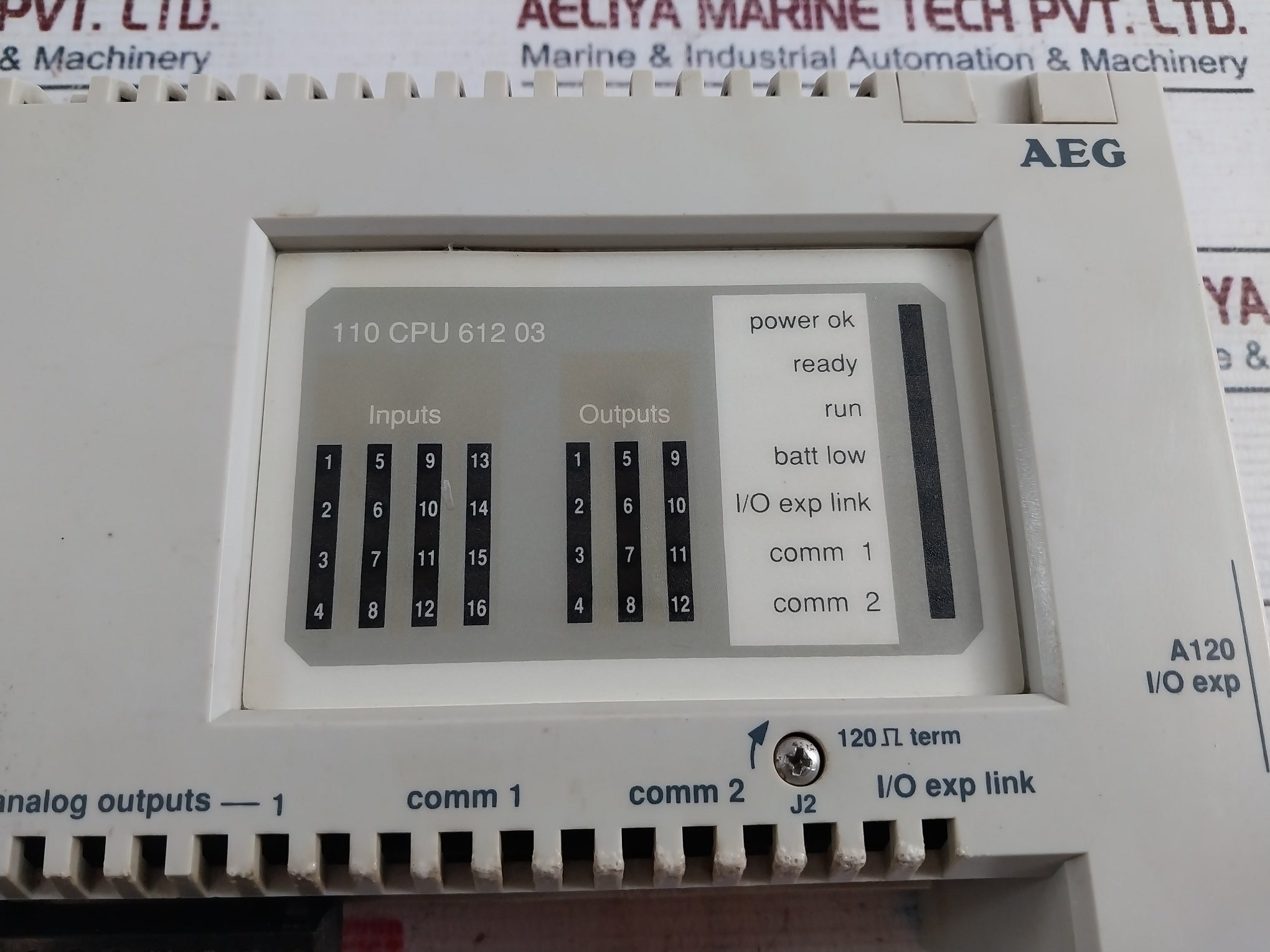 Aeg Modicon 110 Cpu 612 03 Micro Cpu Module 043 506 711 24Vdc