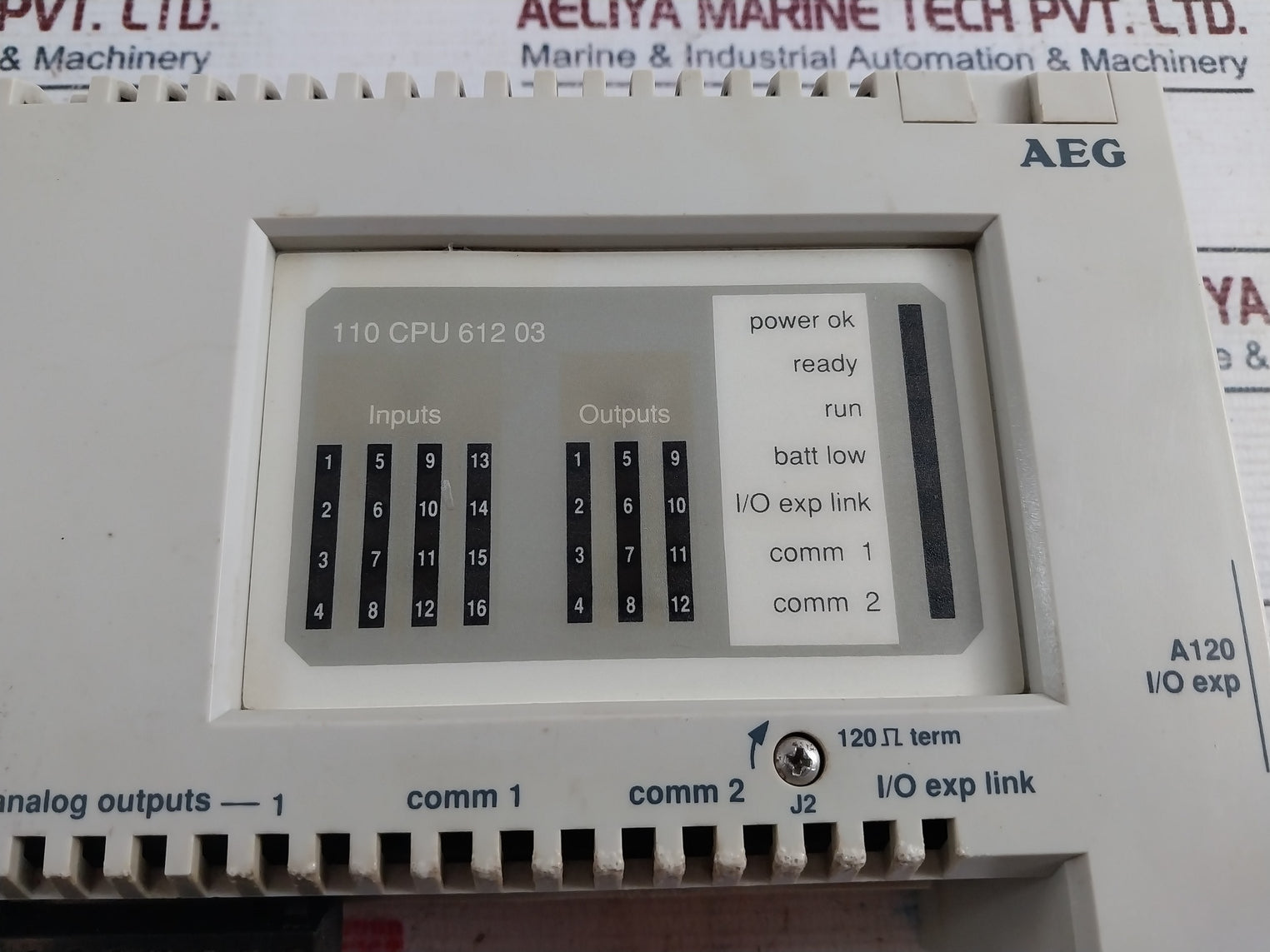 Aeg Modicon 110 Cpu 612 03 Micro Cpu Module 043 506 711 24Vdc