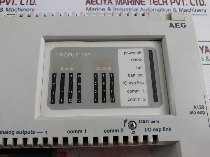 Aeg Modicon 110 Cpu 612 03 Micro Cpu Module 043 506 711 24Vdc