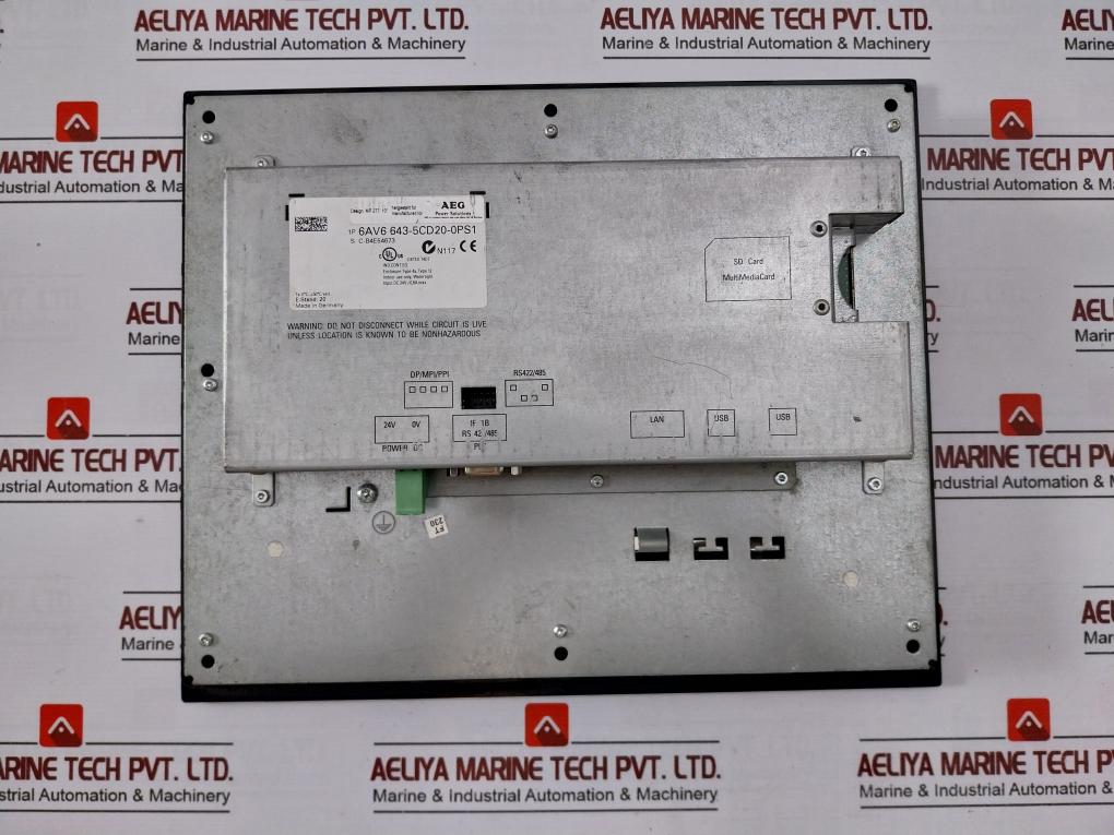 Aeg Mp 277 10" Hmi Touch Panel Siemens 6Av6 643-5Cd20-0Ps1|24V Dc Display
