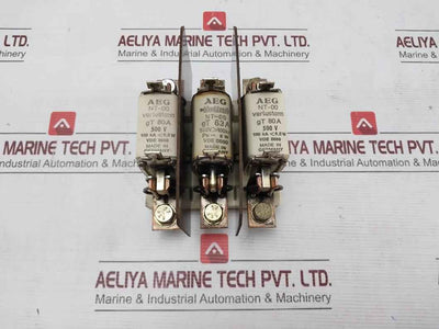 Aeg Nt-00 Fuse Holder With Fuse Gt 80A 100 Ka 6.5W 500V