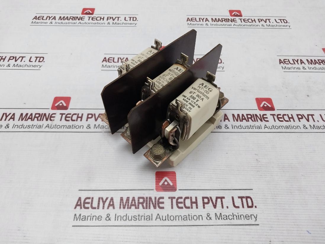 Aeg Nt-00 Fuse Holder With Fuse Gt 80A 100 Ka 6.5W 500V