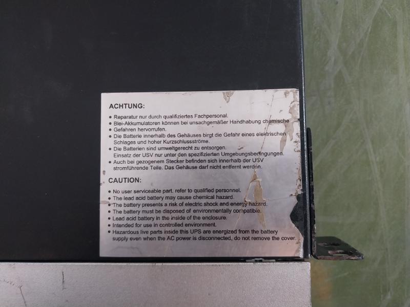 Aeg Protect D.3000 1 Phase In/Out Ups Uninterruptible Power Supply