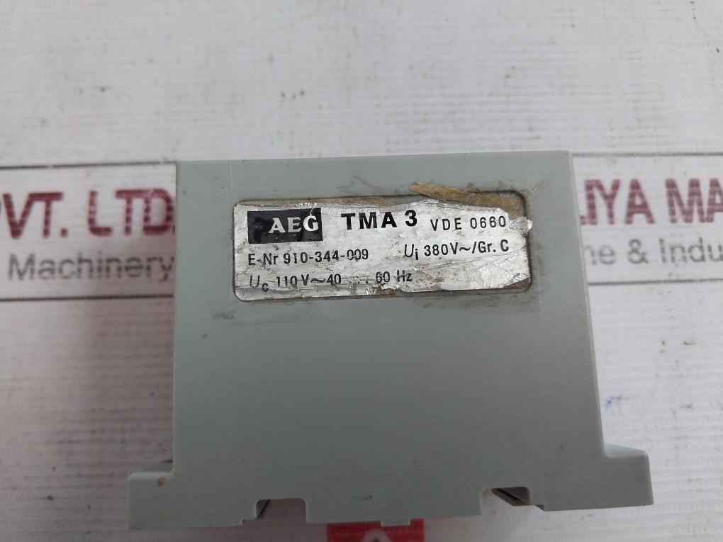 Aeg Tma 3 Relay Vde 0660 910-344-009 110V 40/60Hz