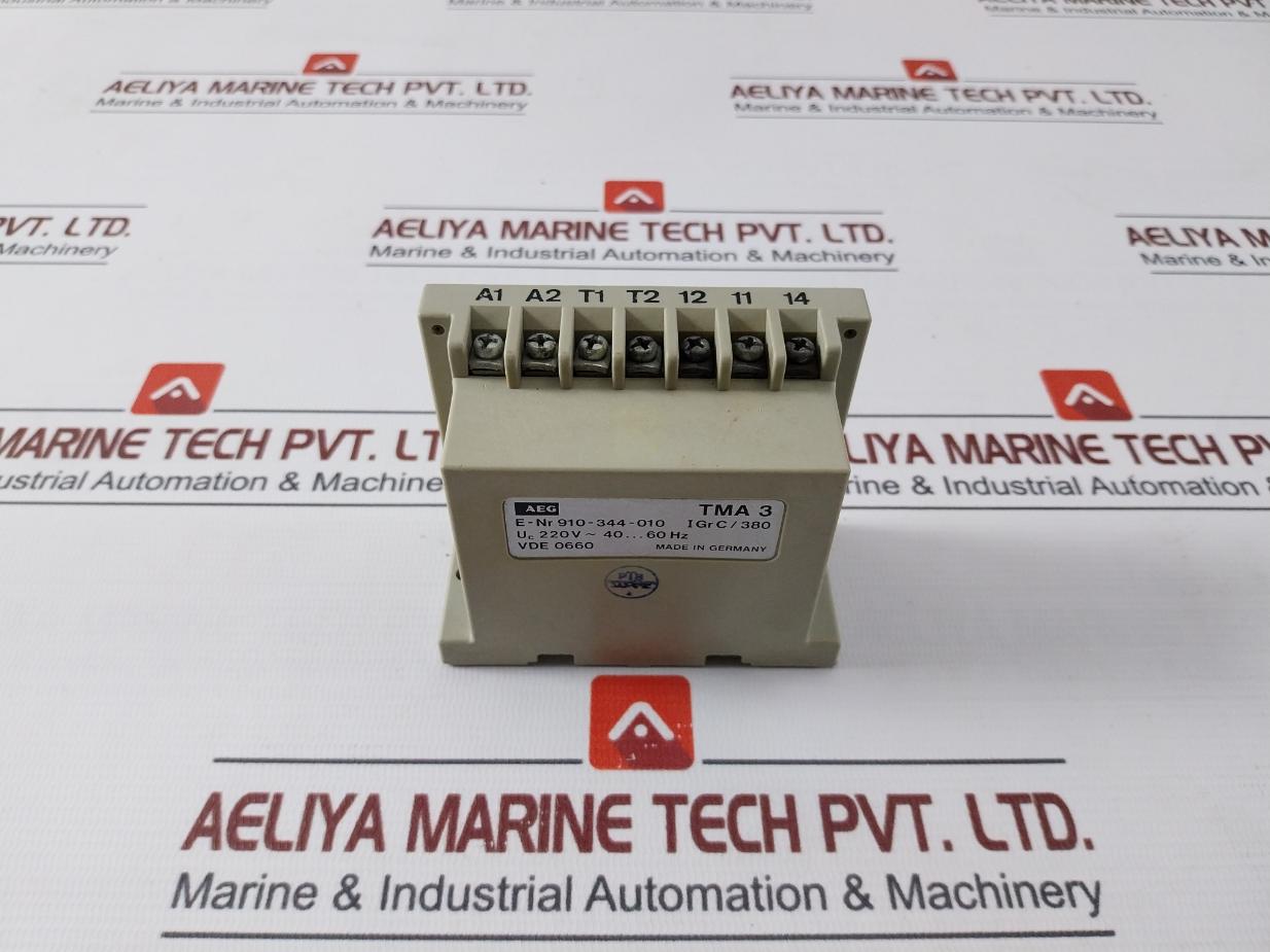 Aeg Tma3 Tripping Unit Relay 220V 40...60Hz 910-344-010