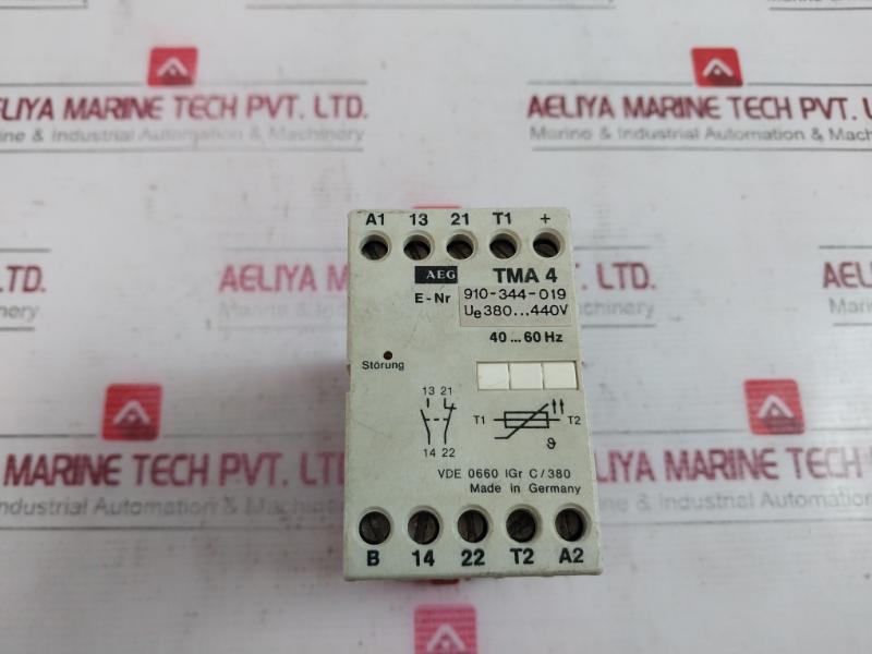 Aeg Tma 4 Overload Protection Relay 910-344-019 380-440V 40-60Hz