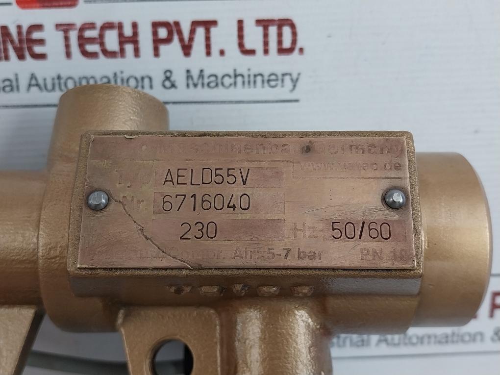 Aeld55V Industrial Solenoid Valve Assy 220-230V Vatec –Maschinenbau 50-60 Hz