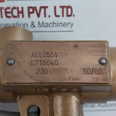 Aeld55V Industrial Solenoid Valve Assy 220-230V Vatec –Maschinenbau 50-60 Hz