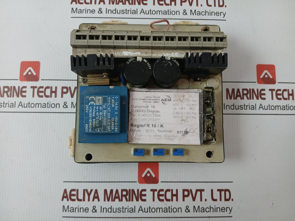 Automatic Voltage Regulator Aem Regler R 10/K 260V/60 Hz