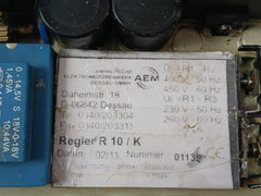 Automatic Voltage Regulator Aem Regler R 10/K 260V/60 Hz