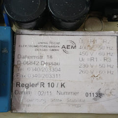 Automatic Voltage Regulator Aem Regler R 10/K 260V/60 Hz