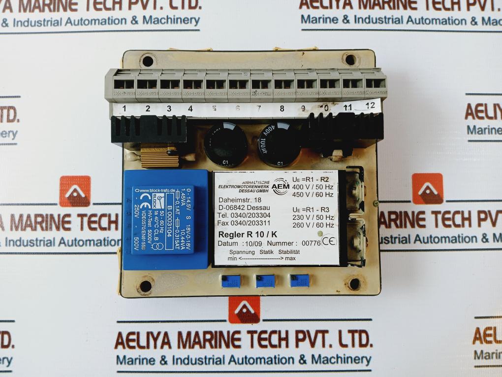 Aem Regler R 10/K Automatic Voltage Regulator 400 V/50 Hz