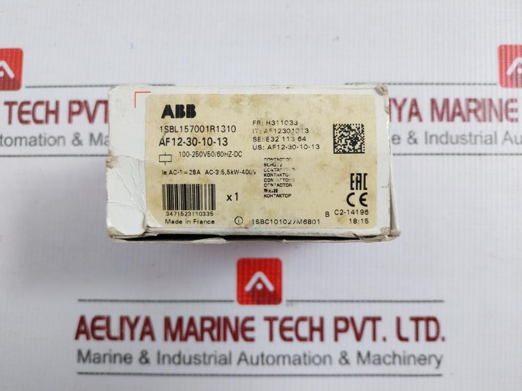 Af12-30-10-13 Contactor 100-250V 50/60Hz-dc Abb