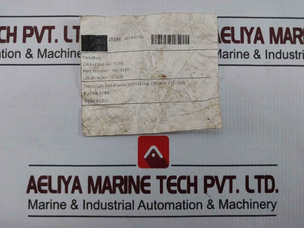 Ag-9160 Grease Fitting Ss-316