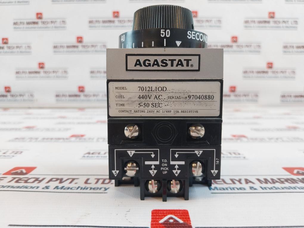 Agastat 7012L1Od Timing Relay 5-50 Sec