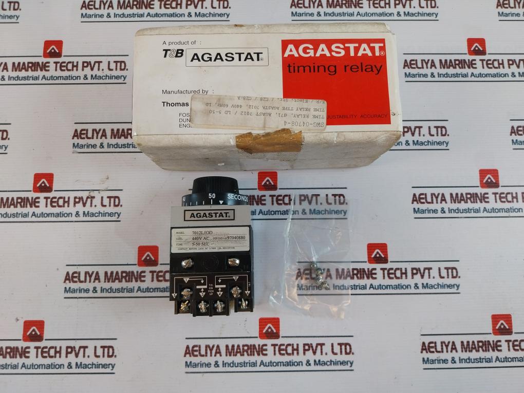 Agastat 7012L1Od Timing Relay 5-50 Sec