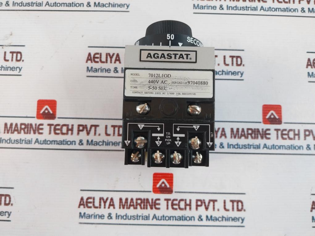 Agastat 7012L1Od Timing Relay 5-50 Sec