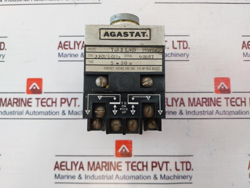 Agastat 7012L9D Time Delay Relay 220V 60Hz