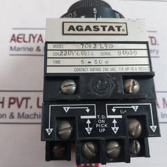 Agastat 7012L9D Time Delay Relay 5-50S 220V 60Hz