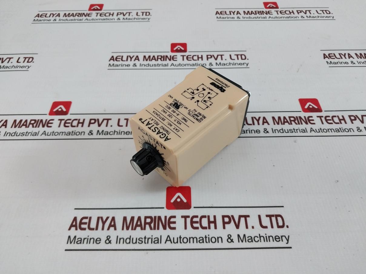 Agastat Sst12Aca Timing Relay Solid State 120Vac 0.1-10 Sec 10A