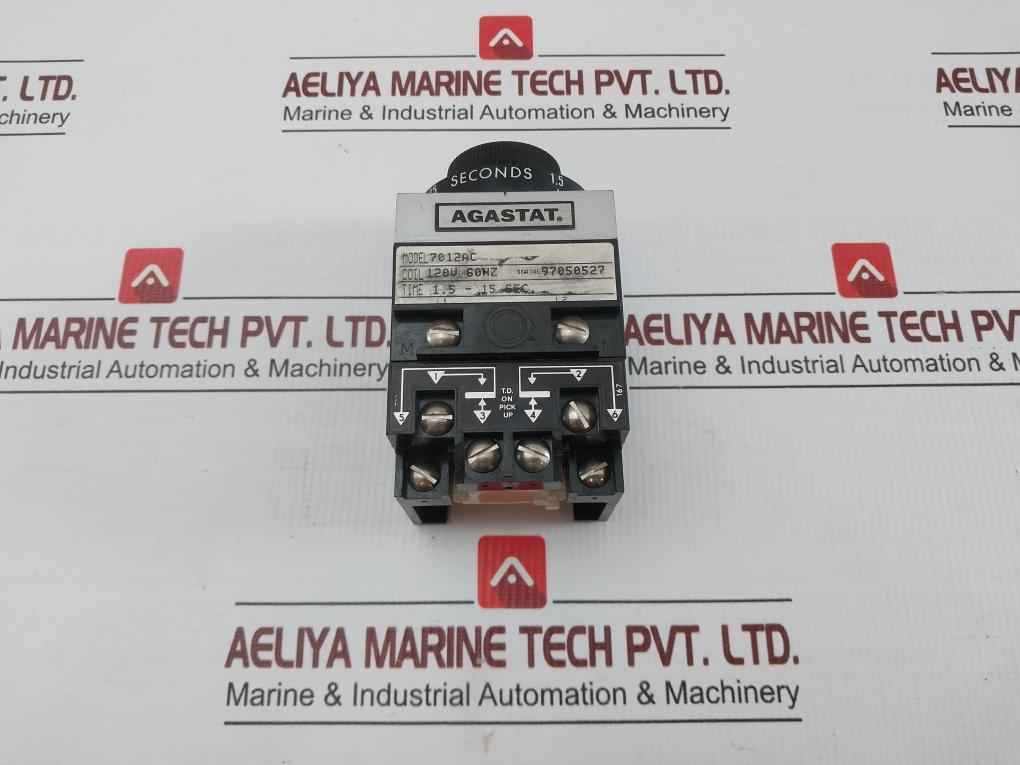 Agastat Timing Relay 120 V 60Hz Time: 1.5-15 Second 7012Ac