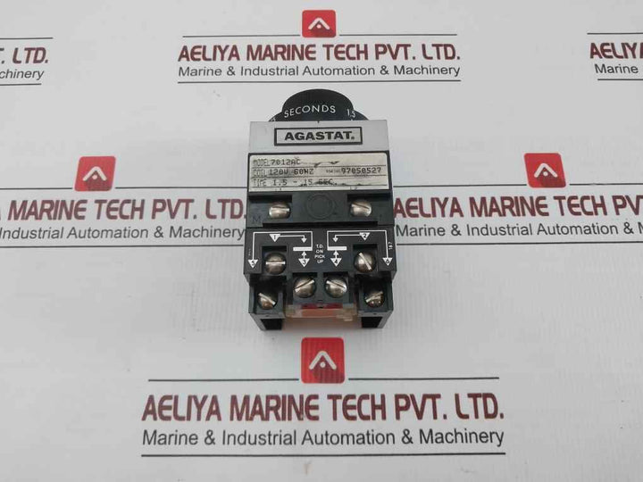Agastat Timing Relay 120 V 60Hz Time: 1.5-15 Second 7012Ac