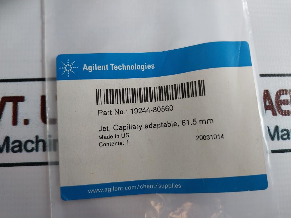 Agilent 19244-80560 Adaptable Capillary Jet 61.5 Mm