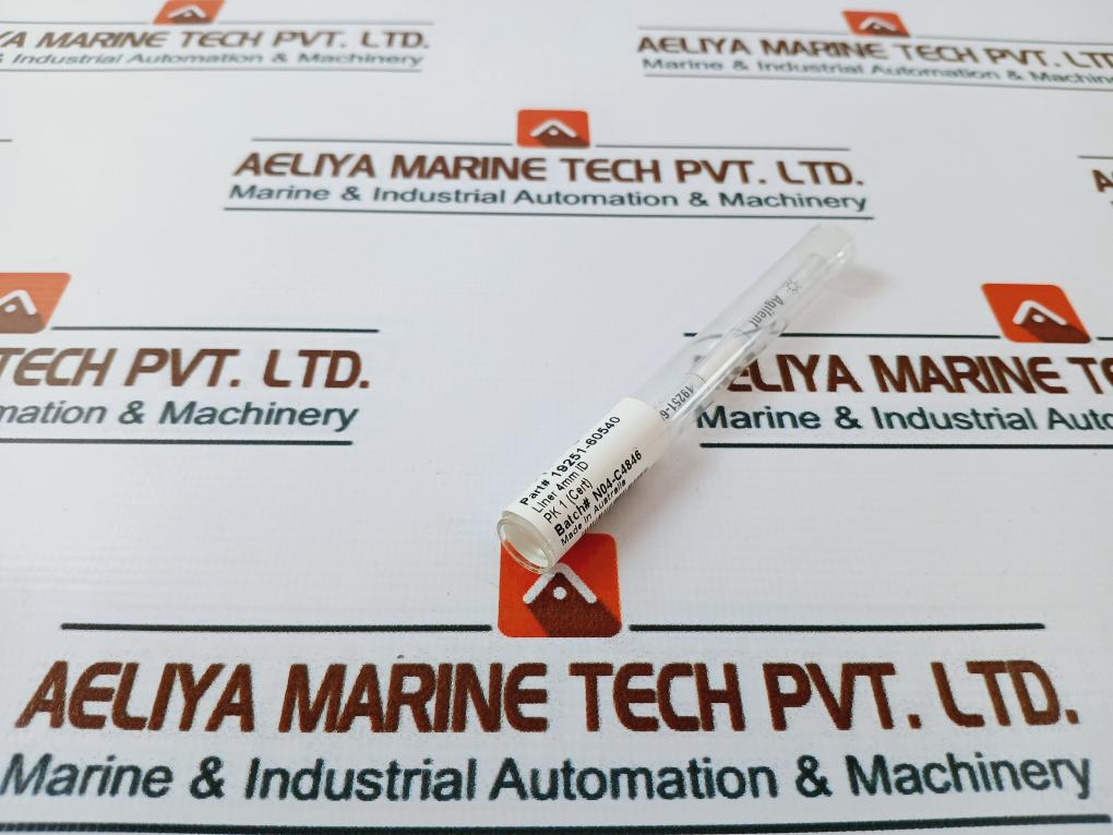 Agilent 19251-60540 Inlet Liner Split Straight With Glass Wool