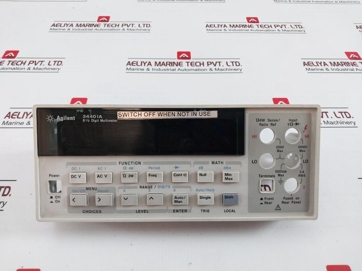 Agilent 34401A 6 1/2 Digit Multimeter C3If 94V-0 (Front Part Only)