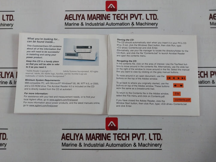 Agilent 5964-8251 Power Product Customer Care Cd-rom Software R7308D1