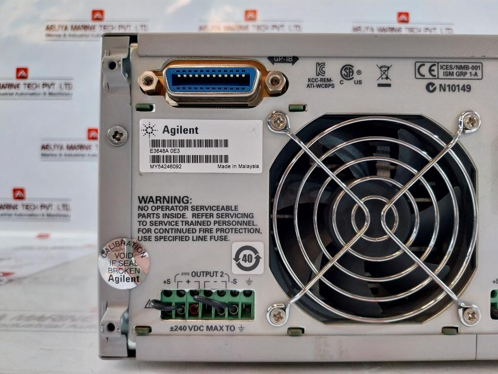 Agilent E3648A Dual Output Dc Power Supply My54246092 Rs232